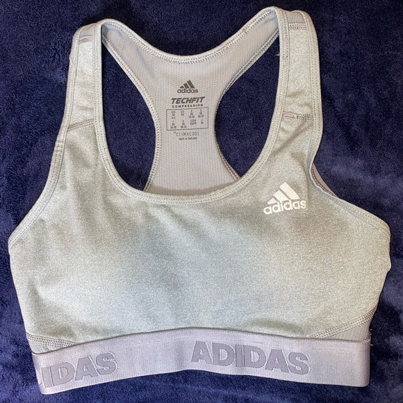 Women’s Adidas Gray Sports Bra - Picture 1 of 2